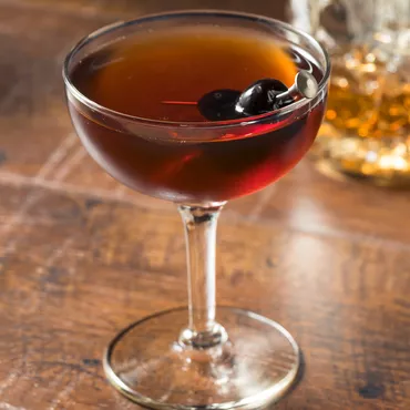 Manhattan in coupe glass
